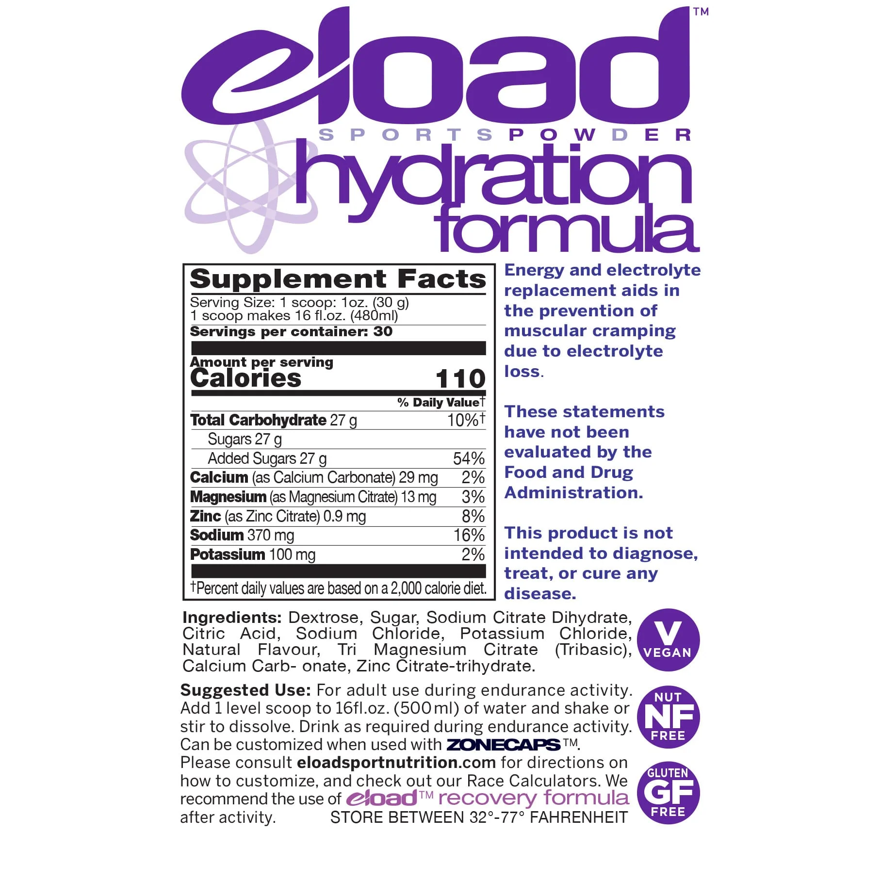 eLoad Hydration Formula Drink Mixes (900g) - Image 5