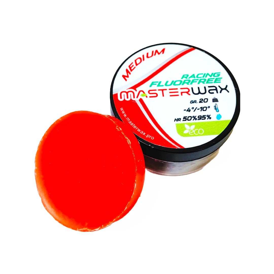 MasterWax RACING FLUORFREE Medium Wool-Apply Wax (-4C/-10C) | 20g