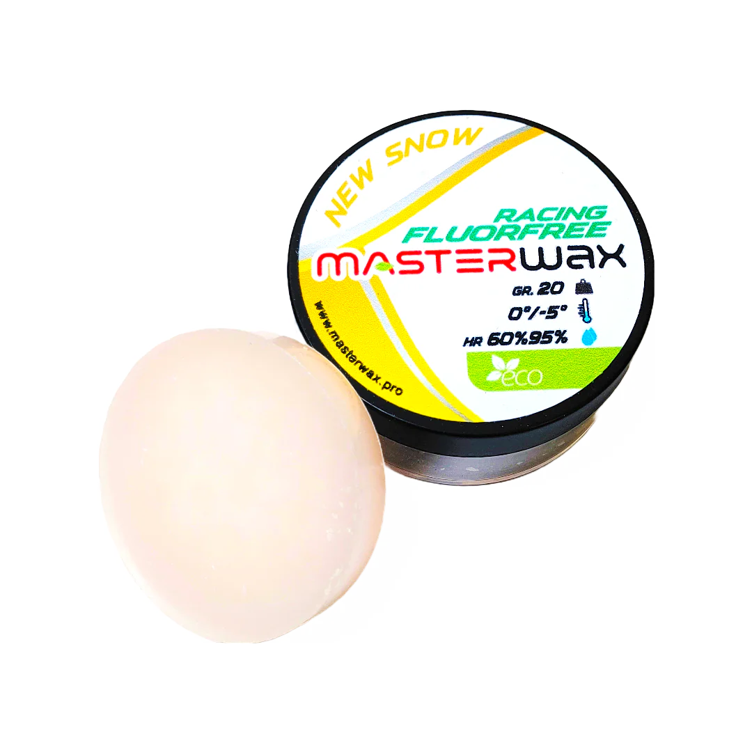 MasterWax RACING FLUORFREE New Snow Wool-Apply Wax (0C/-5C) | 20g