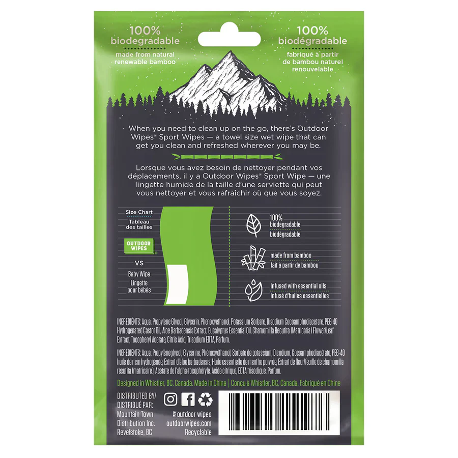 Outdoor Wipes Towel Size Sport Wipes XL - Image 3