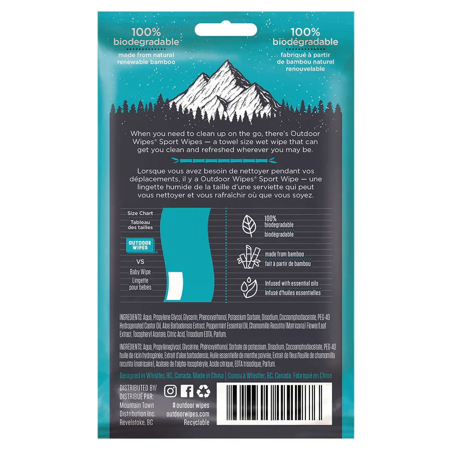 Outdoor Wipes Towel Size Sport Wipes XL - Image 6