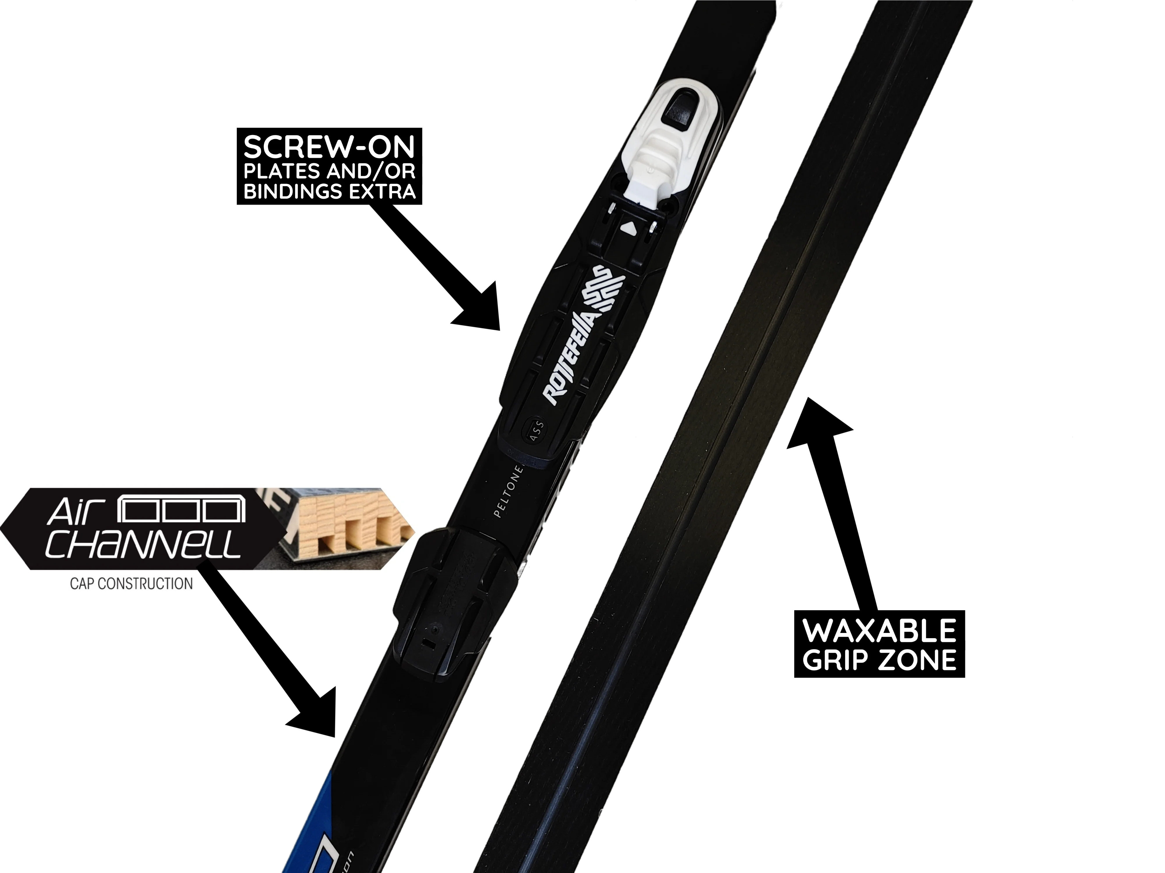 Peltonen Delta Waxable Classic Skis CLEARANCE - Image 2