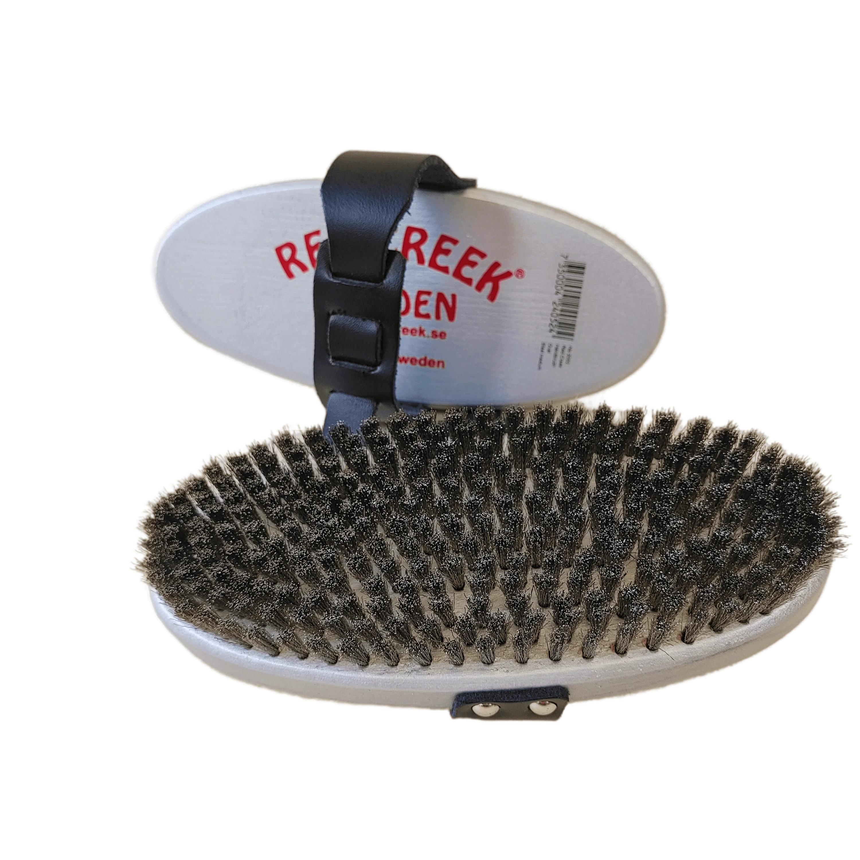 Red Creek Medium Curled Steel Racing Silver Oval Hand Brush