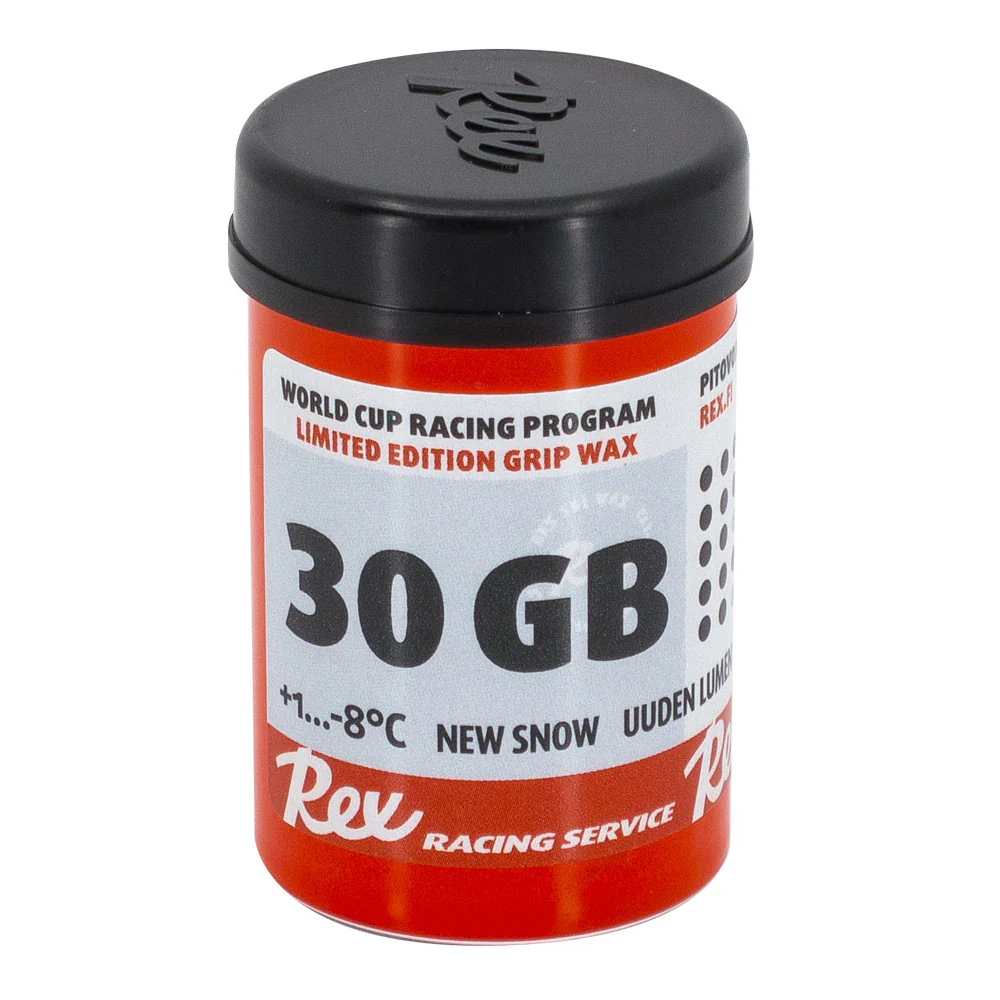 Rex Wax 30GB Fluoro-Free 'New Snow' Grip Wax (1C/-8C) | 45g