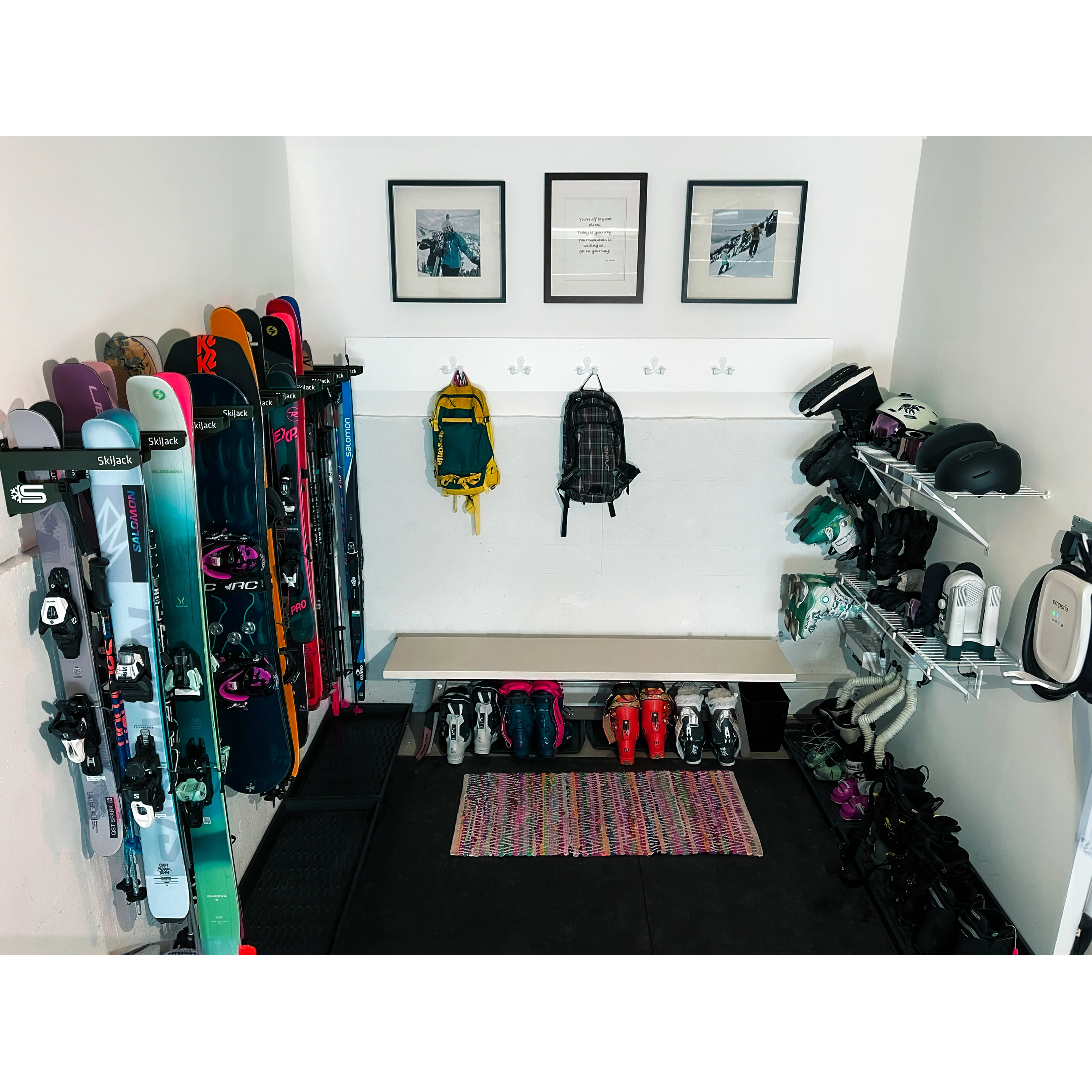 Skijack Wall-Mounted Ski and Snowboard Storage Hanger - Image 11
