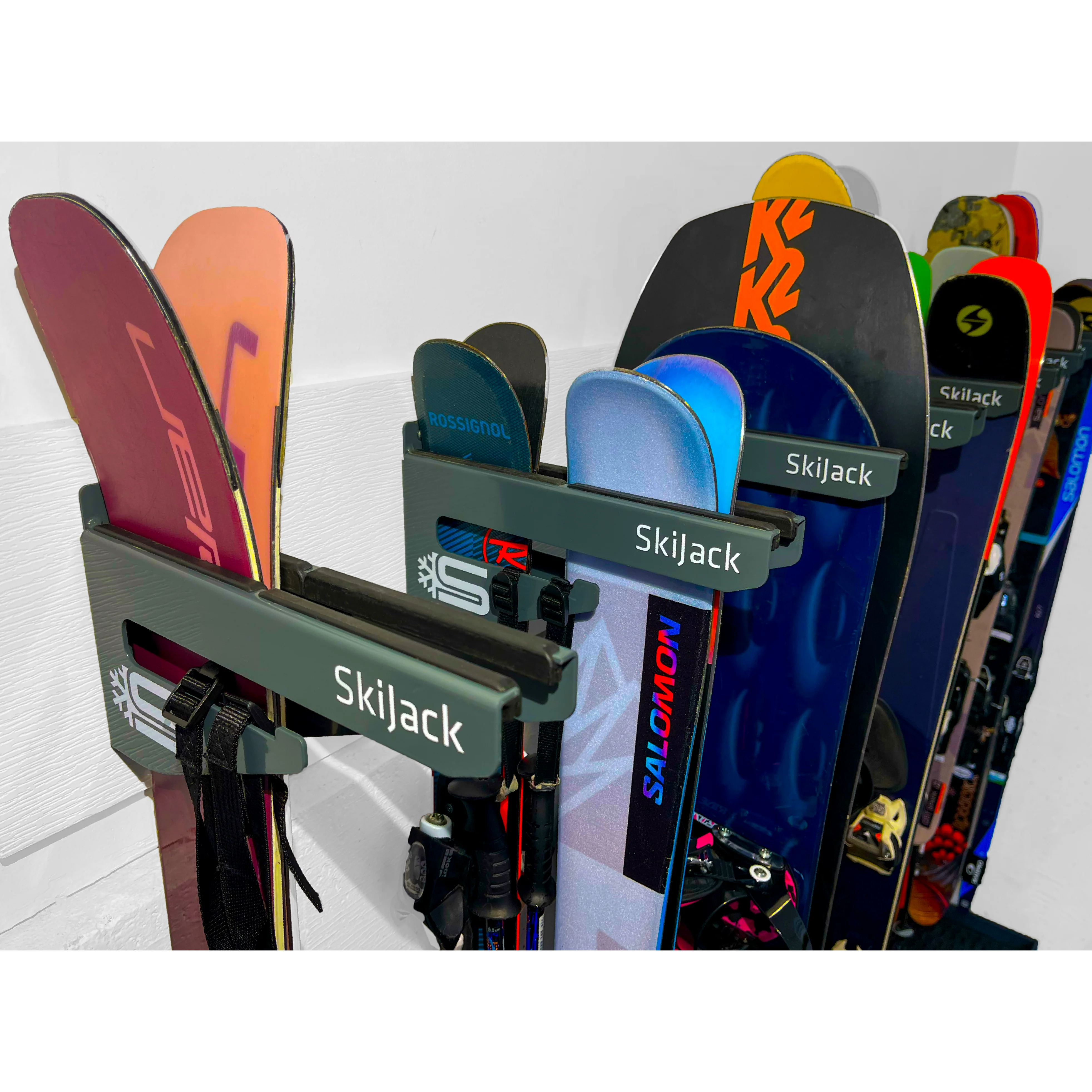 Skijack Wall-Mounted Ski and Snowboard Storage Hanger - Image 9