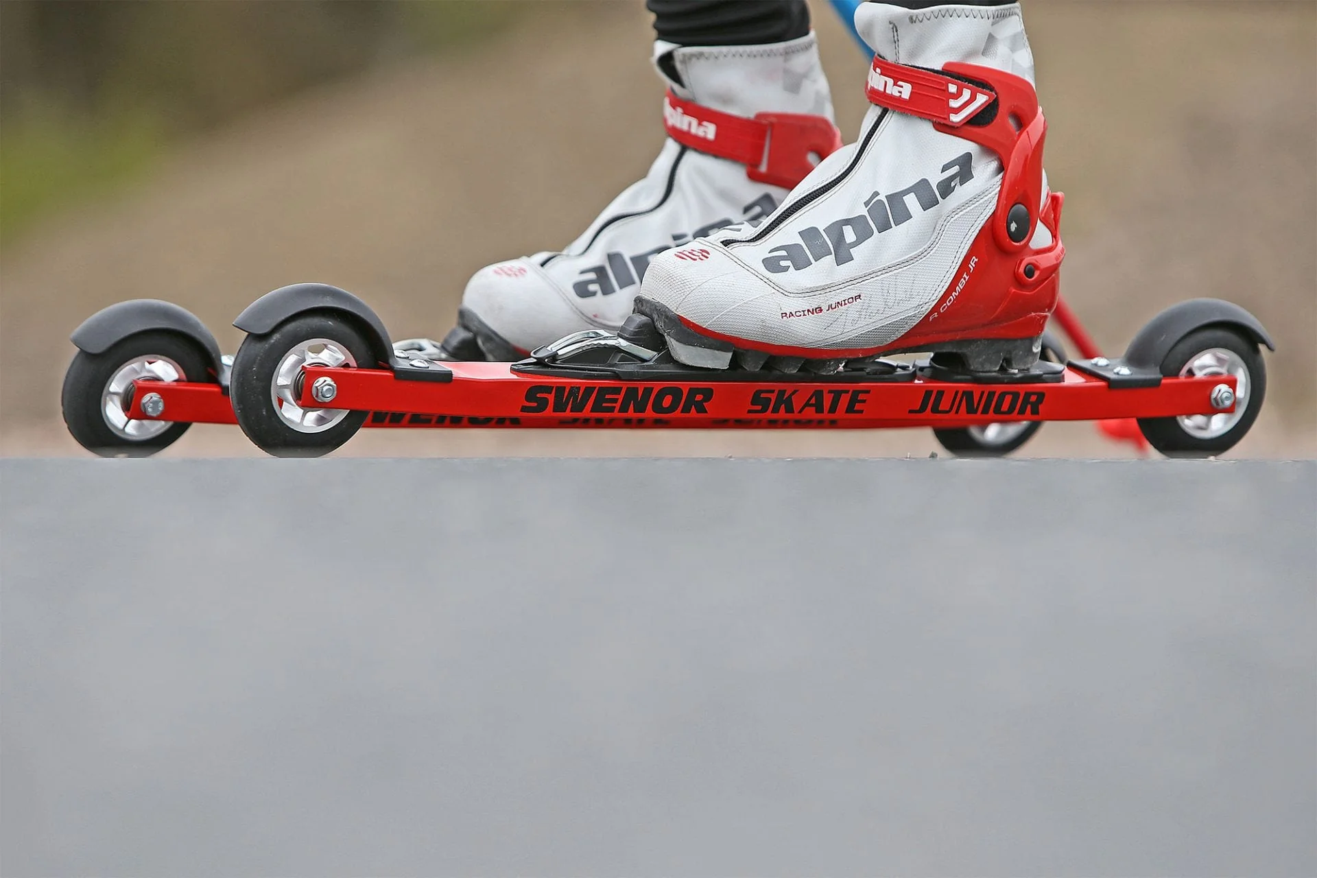 Swenor Skate Junior Aluminum Rollerskis (Blue) | Cosmetic Damage - Image 5
