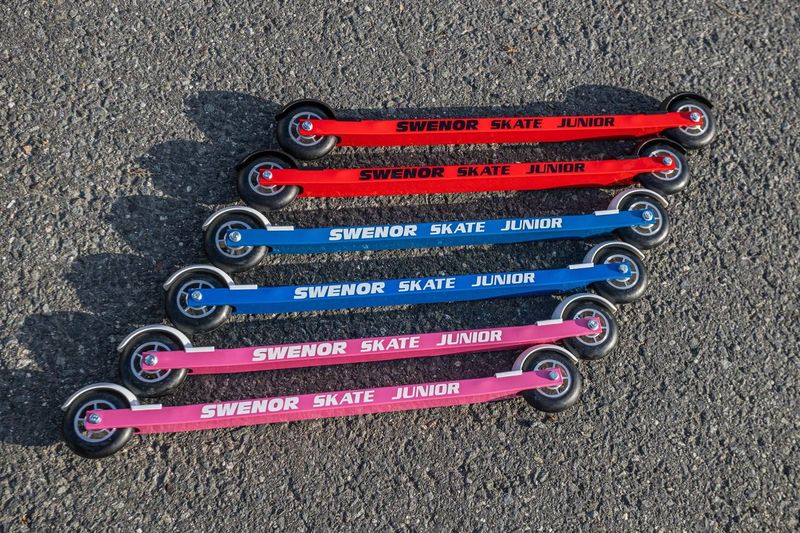 Swenor Skate Junior Aluminum Rollerskis (Blue) | Cosmetic Damage - Image 9