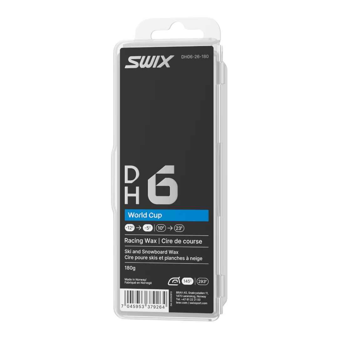 Swix DH6 World Cup Melt Wax (-5C/-12C) | 180g