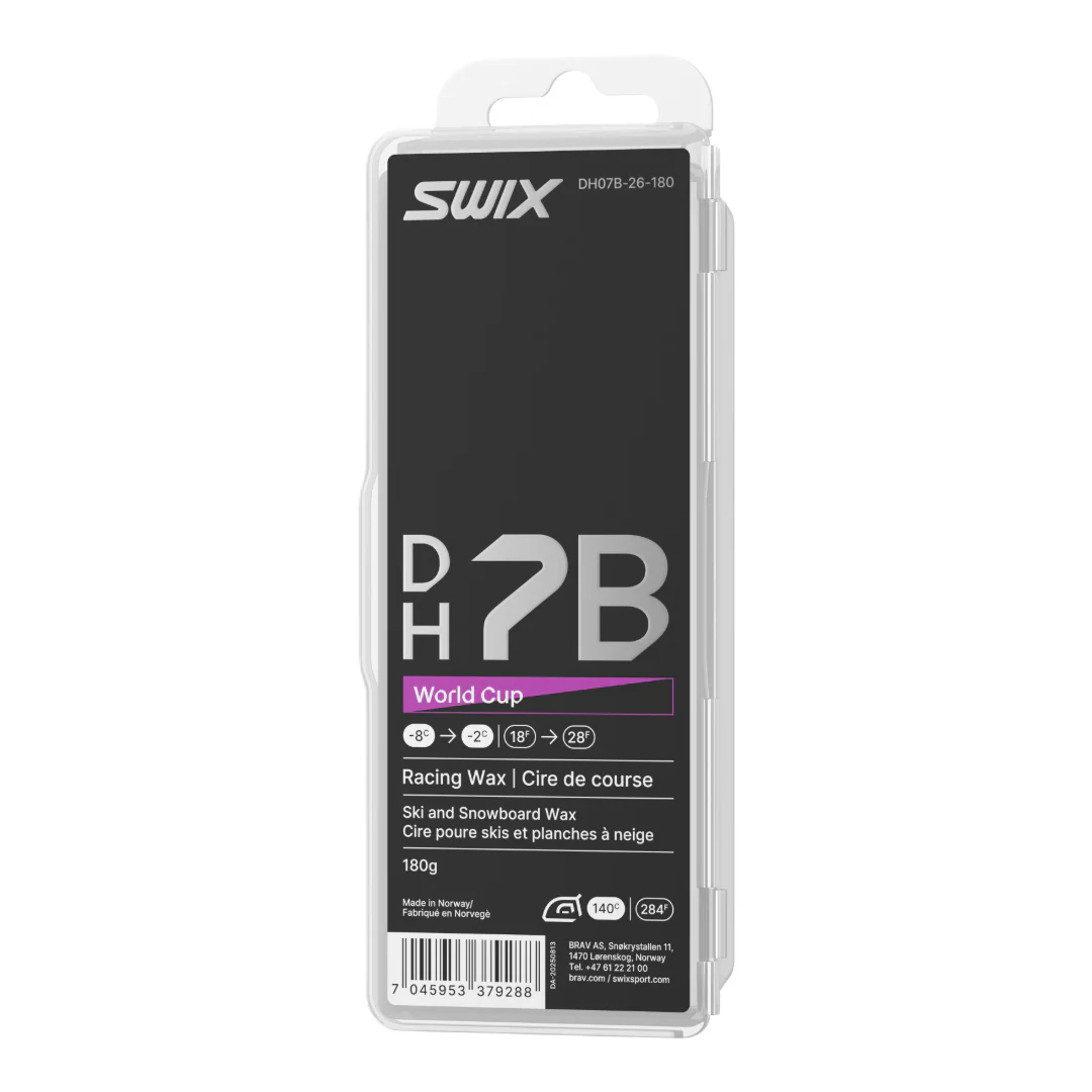 Swix DH7B World Cup Melt Wax (-2C/-8C) | 180g