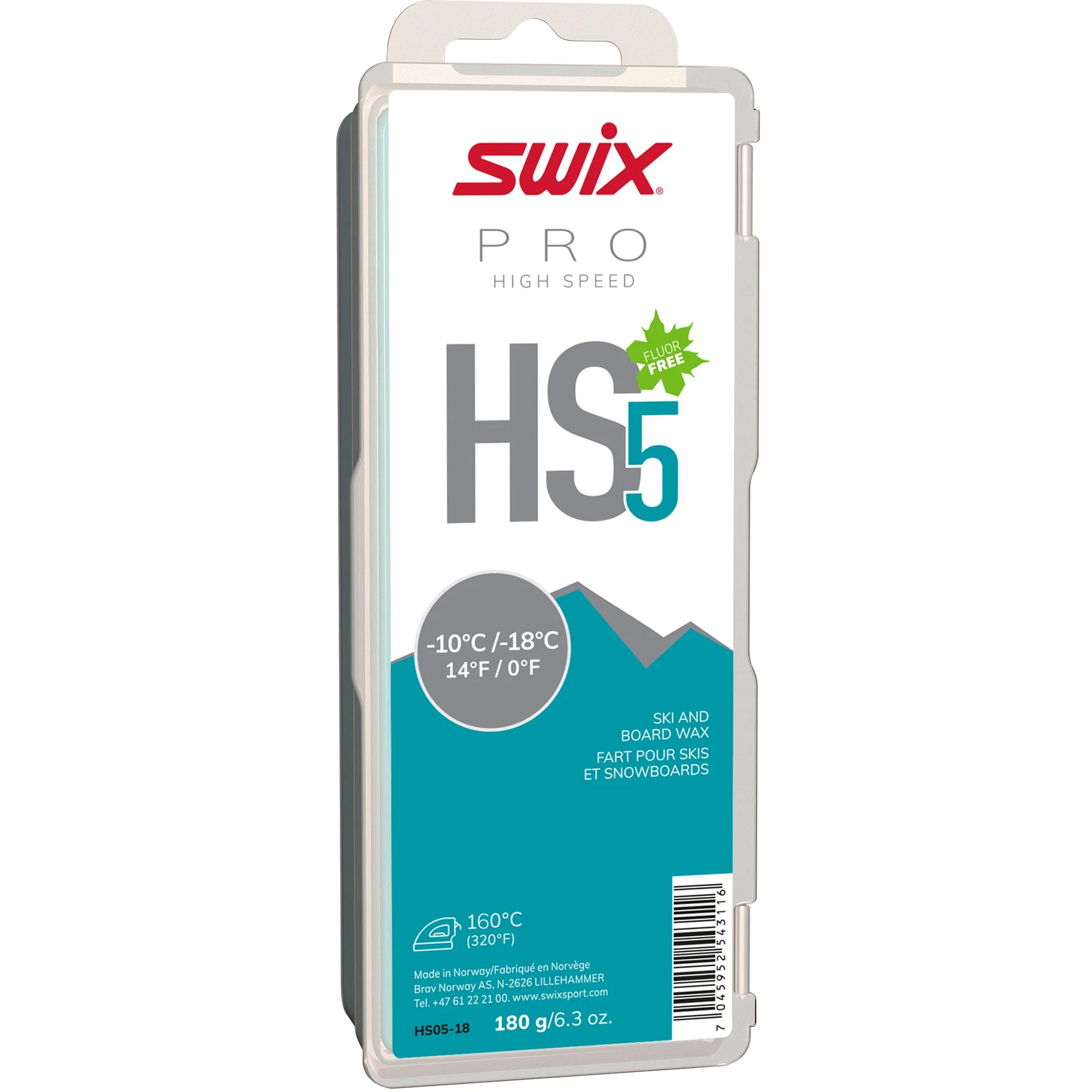 Swix HS5 Turquoise Melt Glider (-10C/-18C) - Image 2
