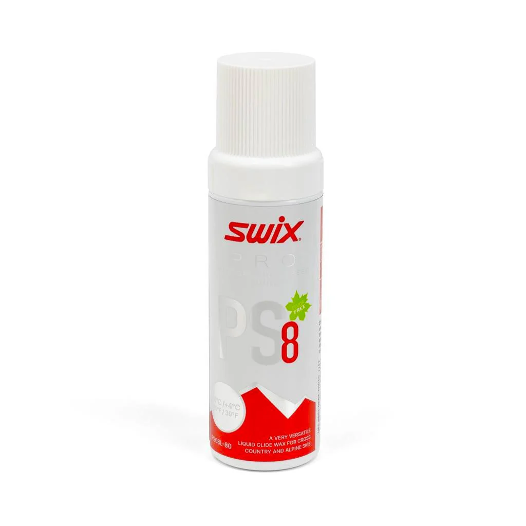Swix PS8 Red Liquid Glide Wax (-4C/4C) | 80ml