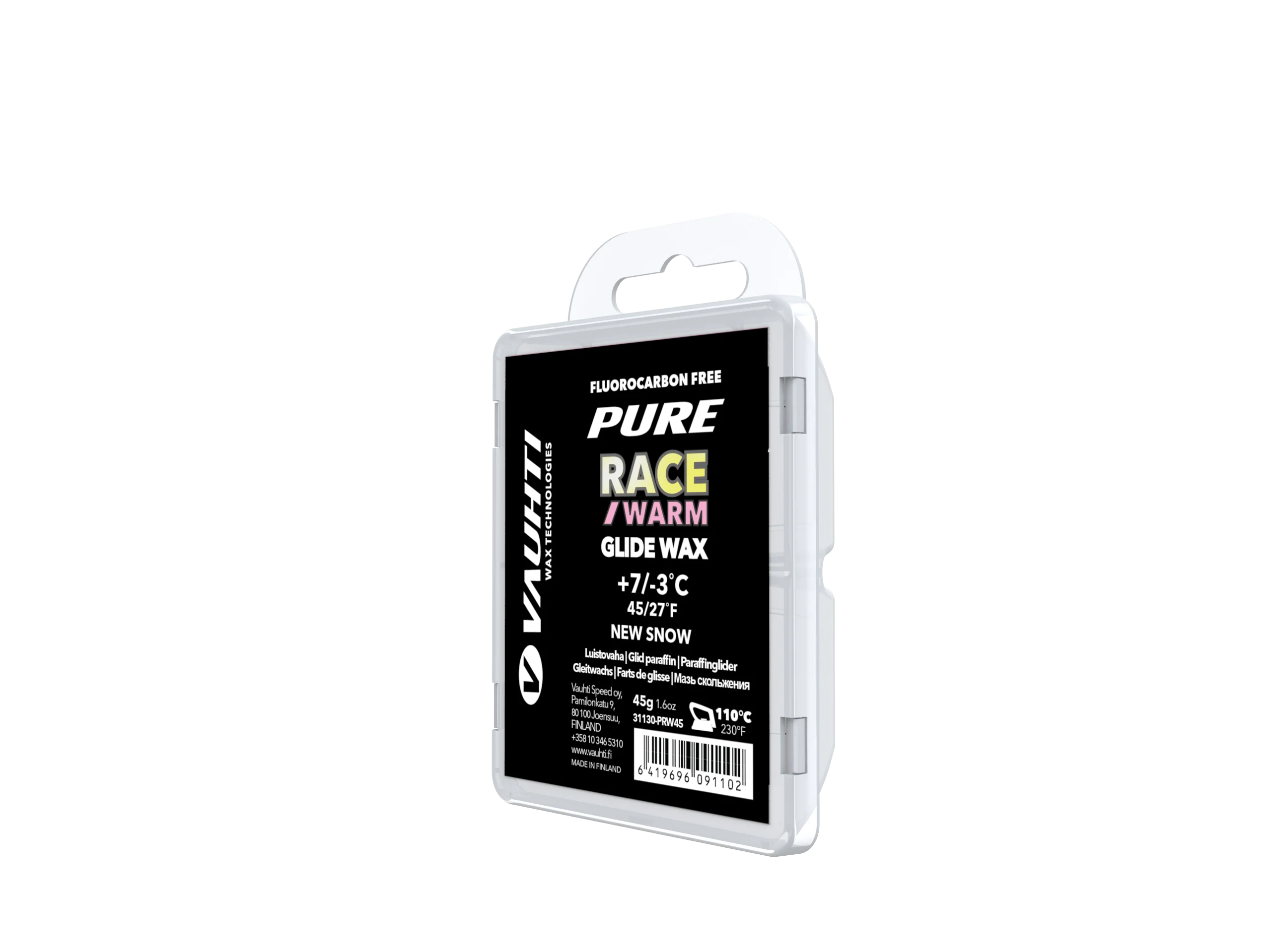 Vauhti RACE NEW SNOW WARM Melt Wax | 45g (7C/-3C)